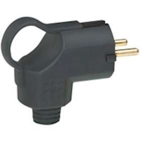 Fiche borne à vis 2P+T 16A IK08 à sortie latérale à anneau - étiquette Gencod|Legrand-LEG096929