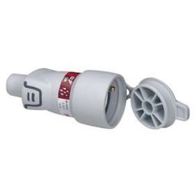 Fiche femelle avec terre 16A plastique avec volet de protection Plexo IP44|Legrand-LEG093829