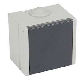 Prise étanche 3P+T à volet Plexo 20A 400V IP44 IK08 saillie - gris|Legrand-LEG055705