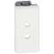 Prise 2P TBT 3A Mosaic - connexion par bornes à vis -blanc antimicrobien|Legrand-LEG077150