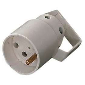 Fiche femelle 16A 2P+T anneau gris|Ebenoïd-EBE21427