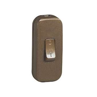 Interrupteur à bascule pour lampe - bipolaire - vieil or|Legrand-LEG091195