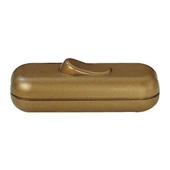 Interrupteur 2A unipolaire bifilaire or EAN|Ebenoïd-EBE330113