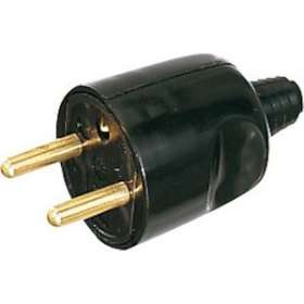 Fiche mâle 16A 2P+T portefeuille noir|Ebenoïd-EBE21141