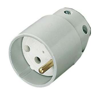 Fiche femelle 16A 2P+T gris|Ebenoïd-EBE21352