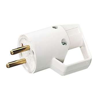 Fiche mâle 16A 2P+T anneau blanc|Ebenoïd-EBE21408