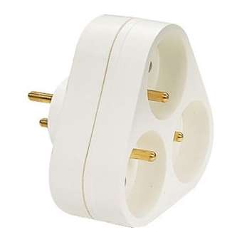 Triplite façade 16A 2P+T blanc EAN|Ebenoïd-EBE311730