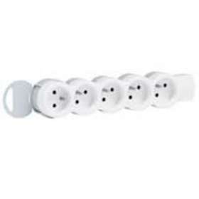 Bloc multiprise standard mobile 5 prises de courant 2P+T à câbler|Legrand-LEG050060
