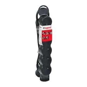 Rallonge multiprise 6 prises de courant 2P+T 16A 230V avec cordon 3m - noir|Legrand-LEG050262