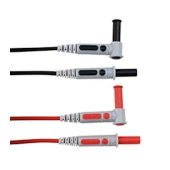 Cordon surmoulé PVC 1,5m DM4-DM4 Cat4 1kV RD/BK|Chauvin arnoux-CHXP01295450Z