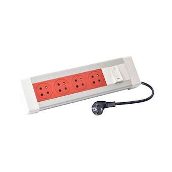 Bloc bureau 4x2P+T détrompage + 1 inter et cordon 3m 2P+T|Legrand-LEG054610