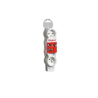 Bloc multiprise standard mobile 4 prises de courant 2P+T à câbler|Legrand-LEG050057