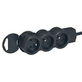 Rallonge multiprise 3 prises de courant 2P+T 16A 230V avec cordon 3m - noir|Legrand-LEG050035