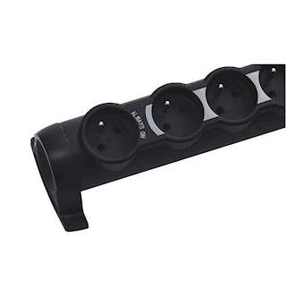 Rallonge multiprise 6 prises de courant 2P+T 16A 230V dont 1 prise maître - noir|Legrand-LEG050510