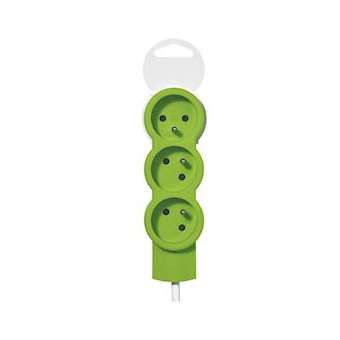 Rallonge multiprise 3 prises de courant 2P+T 16A 230V avec cordon 1,5m - vert|Legrand-LEG050032