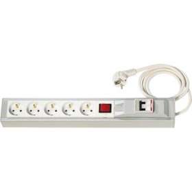 Rack 1,5U 5x16A + inter + disjoncteur bipol. 1,5m|Ebenoïd-EBE11427
