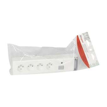 Bloc multiprise fixable avec inter 2P à voyant, limiteur 16A + 4x2P+T - 309mm|Legrand-LEG050616