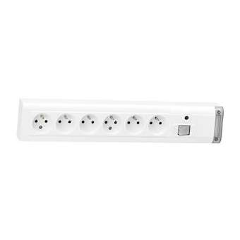 Bloc multiprise fixable 6x2P+T + inter voyant - longueur 399mm|Legrand-LEG050617