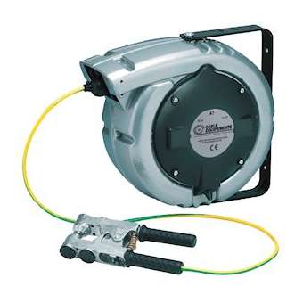 Enrouleur rappel automatique (non ATEX) ALU 700/65 + pince mise à la terre ATEX-|Cable equipements-CQSERATX010626VA765
