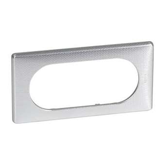 Plaque Céliane Métal 4 à 5 modules - finition Alu Snake|Legrand-LEG068725