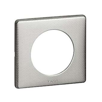 Plaque Céliane - Métal Alu Snake - 1 poste|Legrand-LEG098852