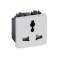 Prise de courant multi standard Livinglight 2P+T - Blanc - 2 modules|Bticino-TICN4139