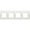 Plaque Livinglight Neutre 2+2+2+2 modules horizontal ou vertical - Blanc|Bticino-TICLNA4802M4BI