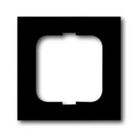 Cadre 1 Poussoir Noir Mat|ABB-ABB586792