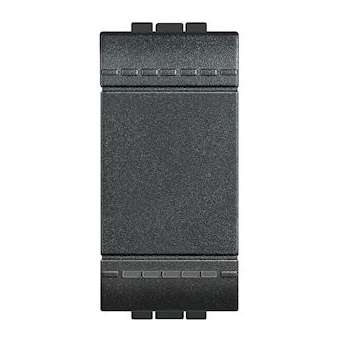 Interrupteur ou va-et-vient à bascule Livinglight - Anthracite - 1 module|Bticino-TICL4003A