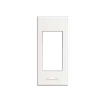 Plaque avec support Livinglight installation profilé ou saillie - Blanc 1 module|Bticino-TICLND4811BI