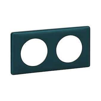 Plaque Céliane 2 postes finition Bleu Vert|Legrand-LEG066772