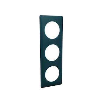 Plaque Céliane 3 postes finition Bleu Vert|Legrand-LEG066773