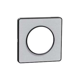 Odace Touch - Plaque de finition Kvadrat 1 poste - Perle/Anth|Schneider Electric-SCHS540802KG