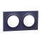 Odace Styl, plaque Cobalt 2 postes horiz./vert. entraxe 71mm|Schneider Electric-SCHS550704