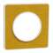 Odace Touch - Plaque de finition Kvadrat 1 poste - Ocre/Blanc|Schneider Electric-SCHS520802KY