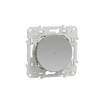 Wiser Odace - bouton poussoir - 10A - zigbee - alu|Schneider Electric-SCHS530530W
