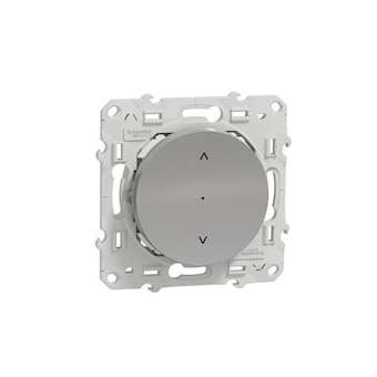 Wiser Odace - interrupteur volet-roulant - 4A - zigbee - alu|Schneider Electric-SCHS530567W