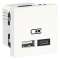 Unica - chargeur USB double - 5Vcc - 2,4A type A+C - 2 modul - blanc - méca seul|Schneider Electric-SCHNU301818