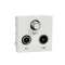 Unica - prise TV + FM + SAT - 2 mod - Blanc - méca seul|Schneider Electric-SCHNU345018