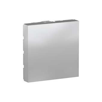 Unica - obturateur - 2 modules - Alu - mécanisme seul|Schneider Electric-SCHNU986630