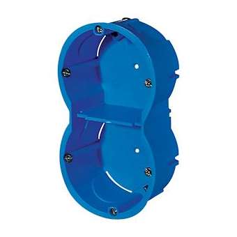 Multifix - boîte - 2 postes - entraxe 57mm - D67mm - P50mm|Schneider Electric-SCHALB71331