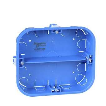 Multifix - boîte - 6 postes - 165x142mm - prof. 40mm - 2 rangées de 3 postes|Schneider Electric-SCHALB71338