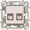 RJ45 essensya CAT.6A STP double Gr.3TV Pure