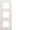 Plaque gallery plastique injecté 3 postes verticale 71mm pure|Hager-HAGWXP0043