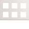 Plaque gallery plastique injecté 2x3x2 modules pure|Hager-HAGWXP0086
