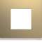 Plaque gallery plastique peint 1 poste champagne|Hager-HAGWXP0402