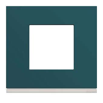 Plaque gallery 1 poste plastique peint peacock|Hager-HAGWXP0802