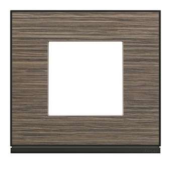 Plaque gallery 1 poste pecan|Hager-HAGWXP2402