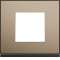 Plaque gallery 1 poste placage bronze|Hager-HAGWXP2202
