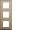 Plaque gallery 3 postes verticale 71mm placage bronze|Hager-HAGWXP2243